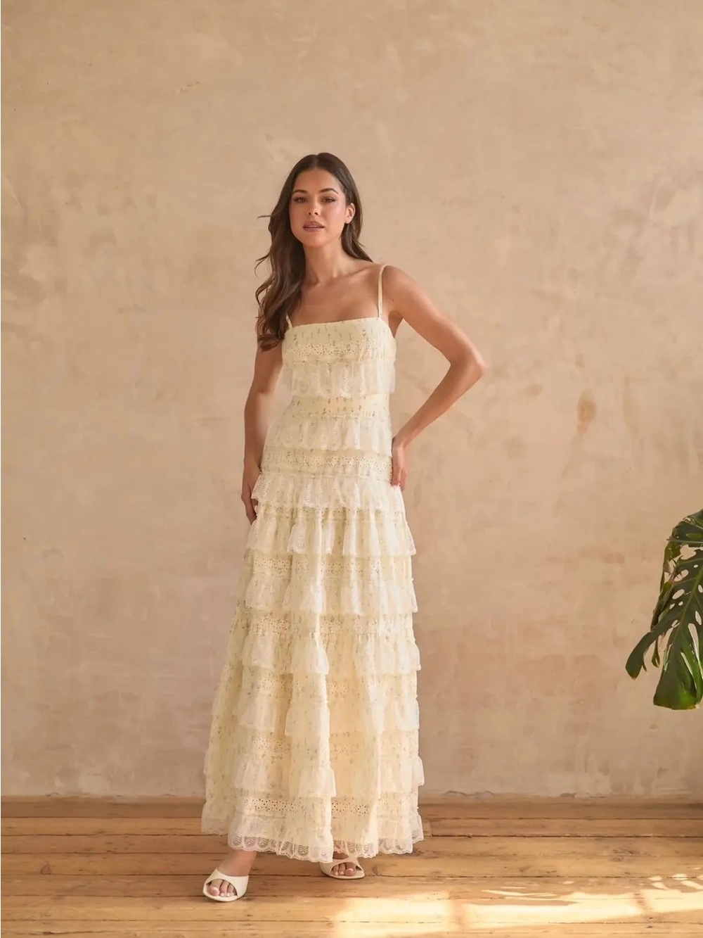 Anne Louise Boutique Yellow Lovette Maxi Dress
